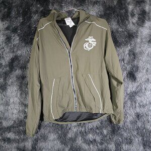 USMC Lightweight Zip Jacket Olive Green Mens Small Regular Mesh Lined